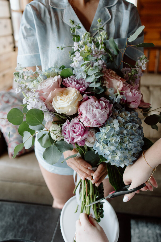 DIY wedding flower bouquet