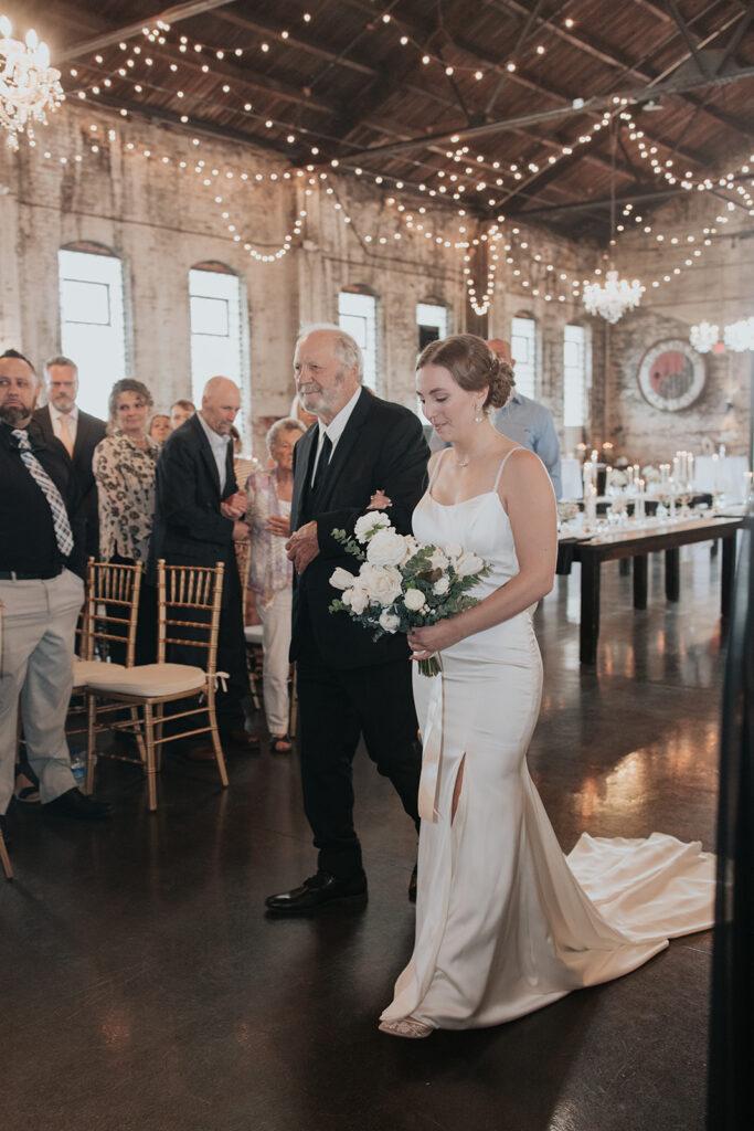 A northern pacific center wedding ceremony at Blacksmith Main
