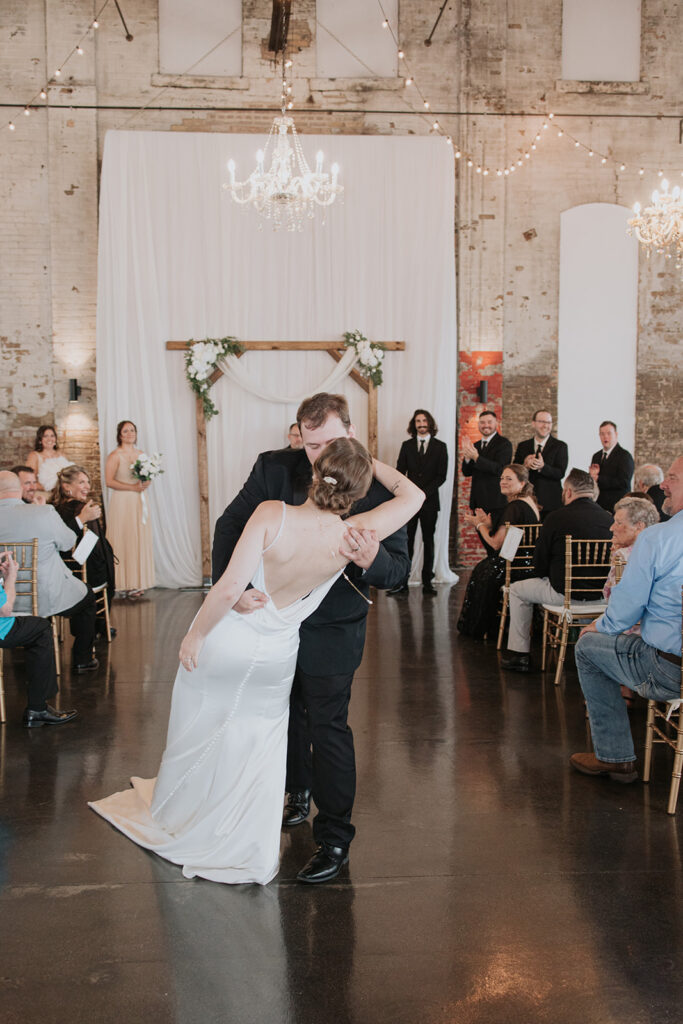 A northern pacific center wedding ceremony at Blacksmith Main