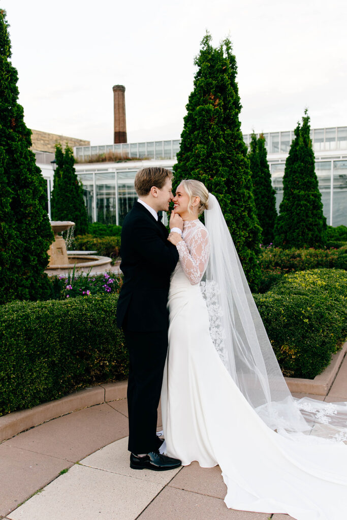 Scenic portrait showing the mix of garden and old city vibes.
