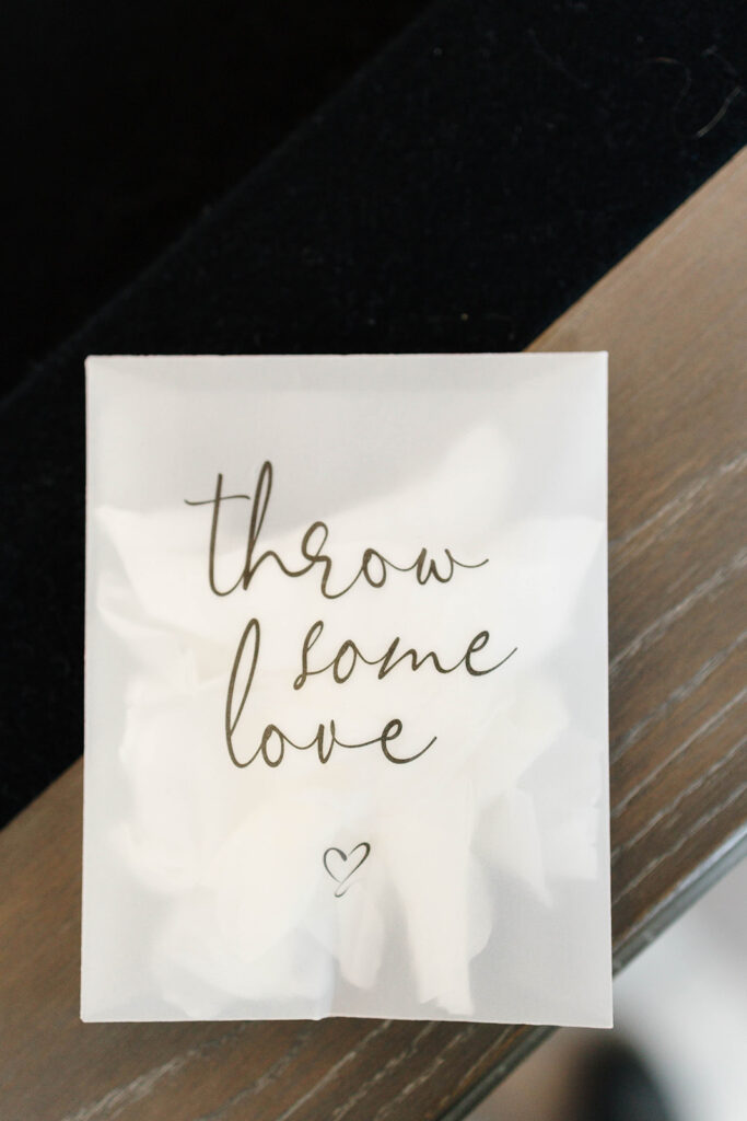 Wedding detail shot from a private estate wedding