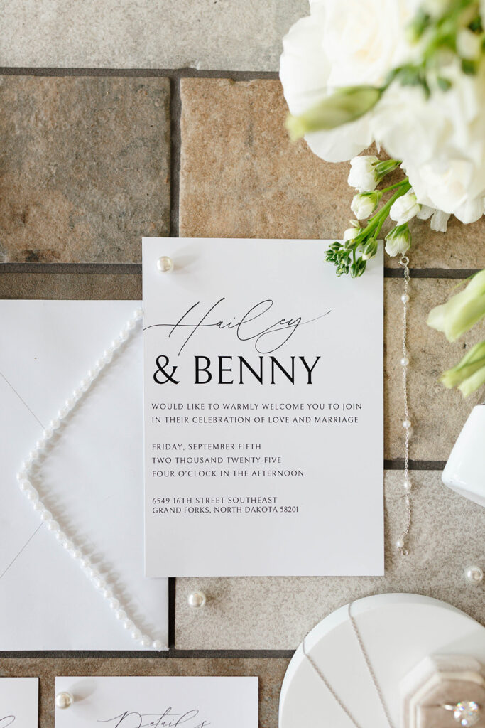 Wedding detail shot from a private estate wedding