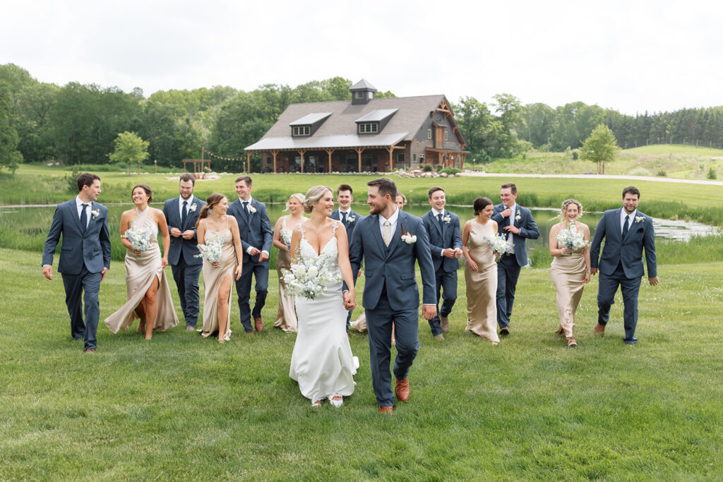 Candid photo highlighting the natural beauty of the wedding venue.
