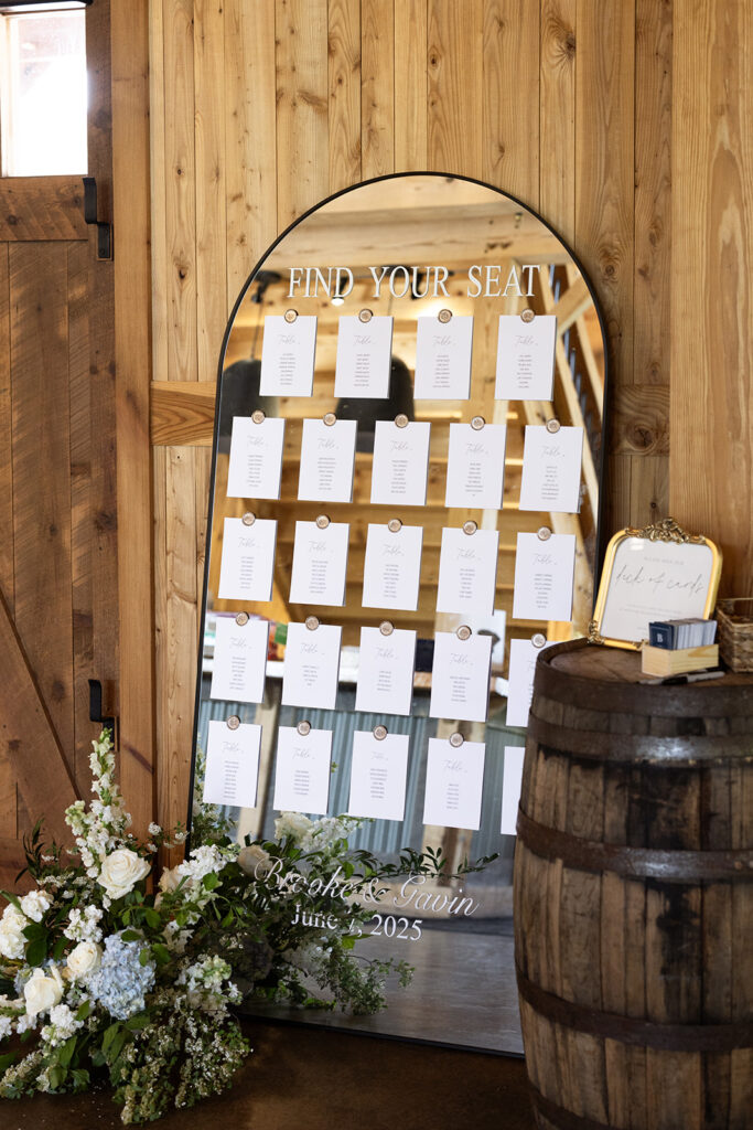 An intimate wedding day at the barn at stoney hills.
