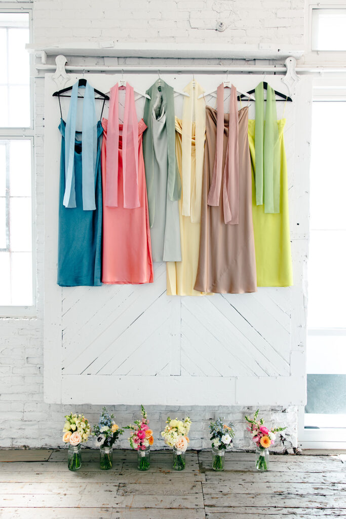 colorful wedding details