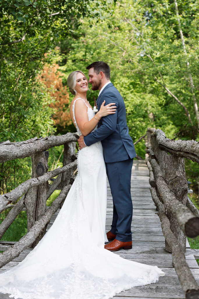 Candid photo highlighting the natural beauty of the wedding venue.
