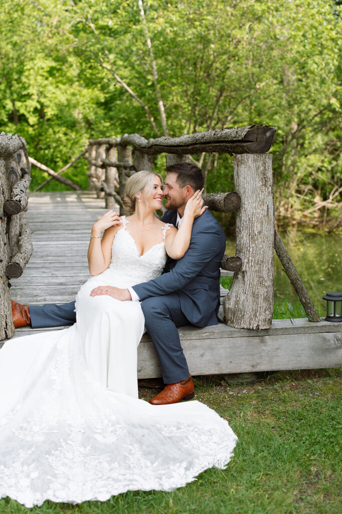 Sweet moment captured during the couple’s portraits.
