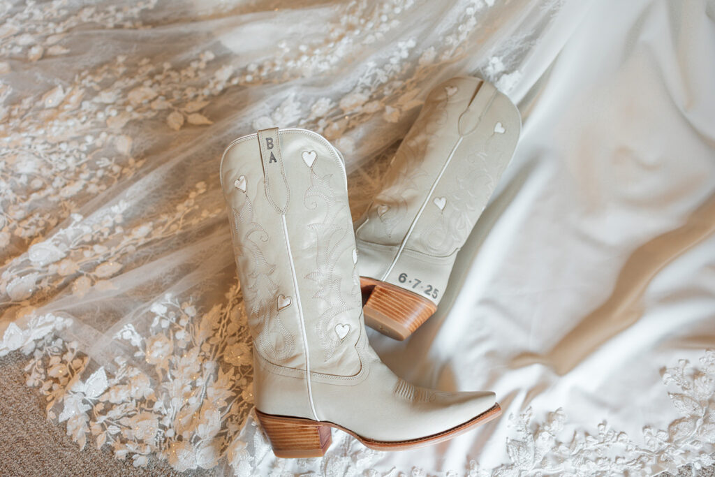 Detail shot capturing wedding decor and personal touches.
