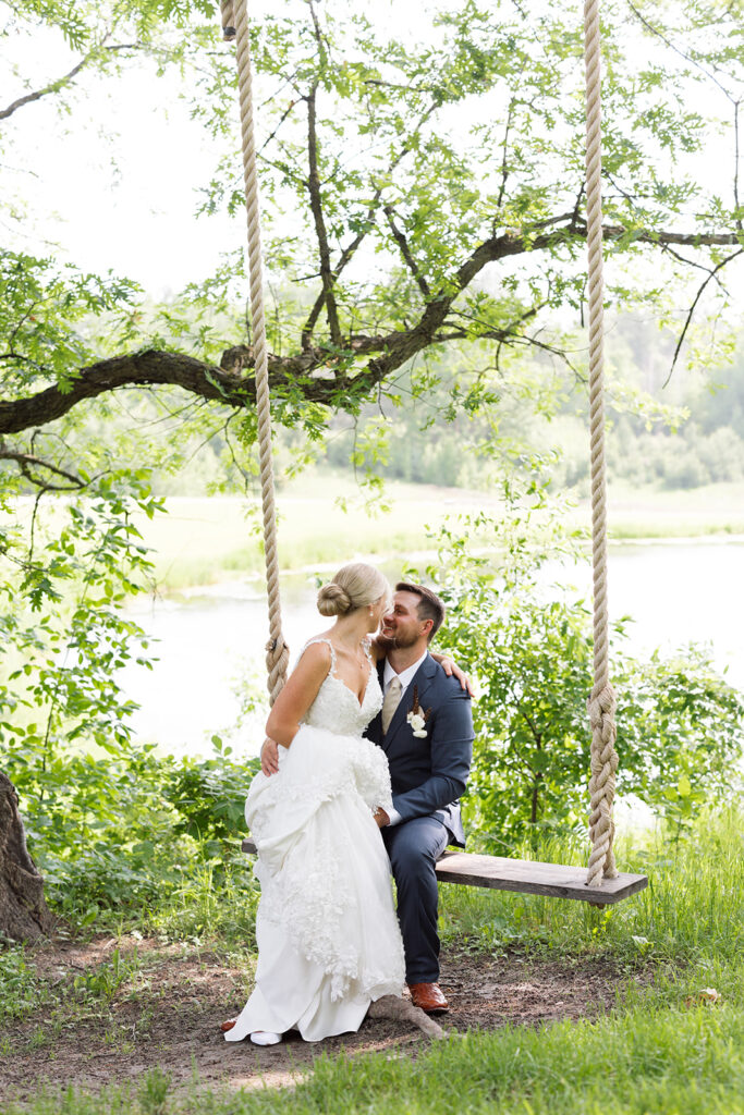 Sweet moment captured during the couple’s portraits.
