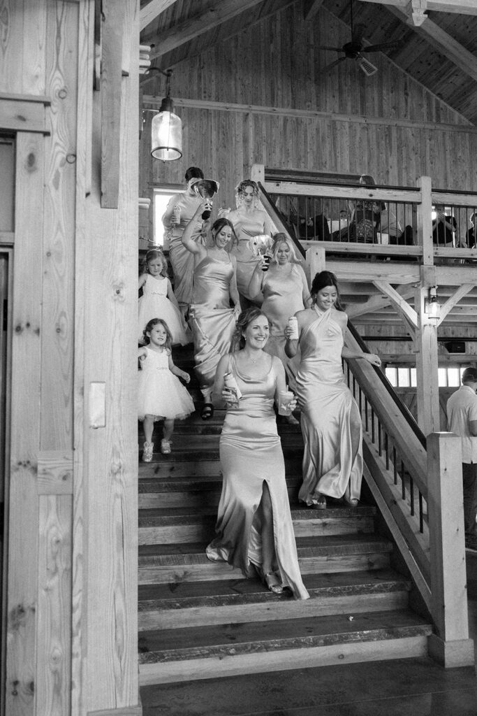 An intimate wedding day at the barn at stoney hills.
