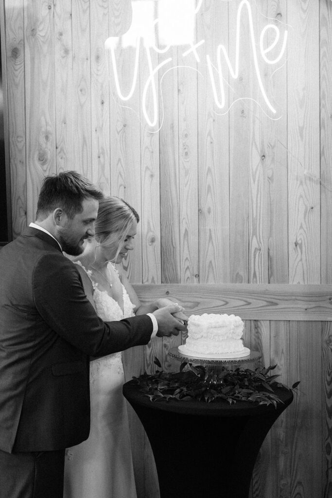 An intimate wedding day at the barn at stoney hills.

