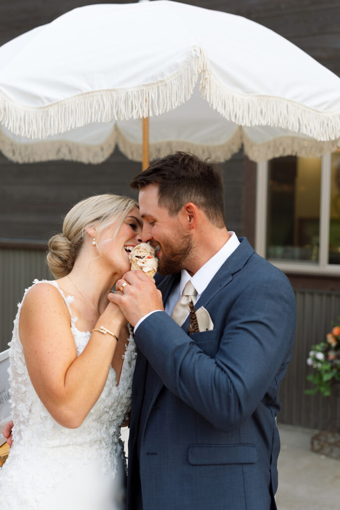 An intimate wedding day at the barn at stoney hills.
