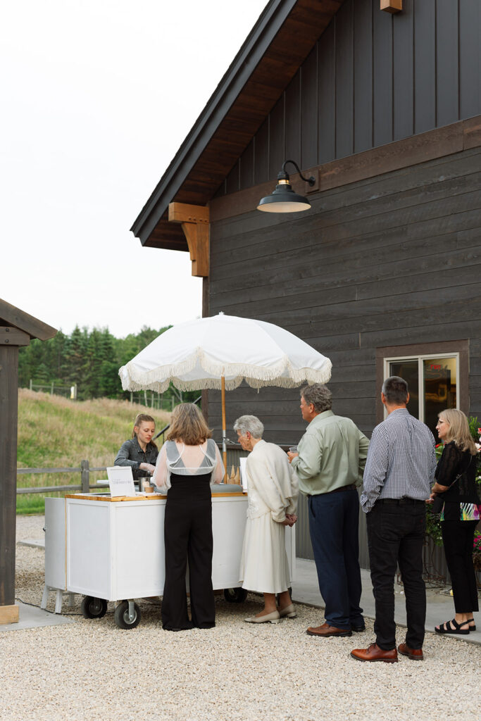 Detail shot capturing wedding decor and personal touches.
