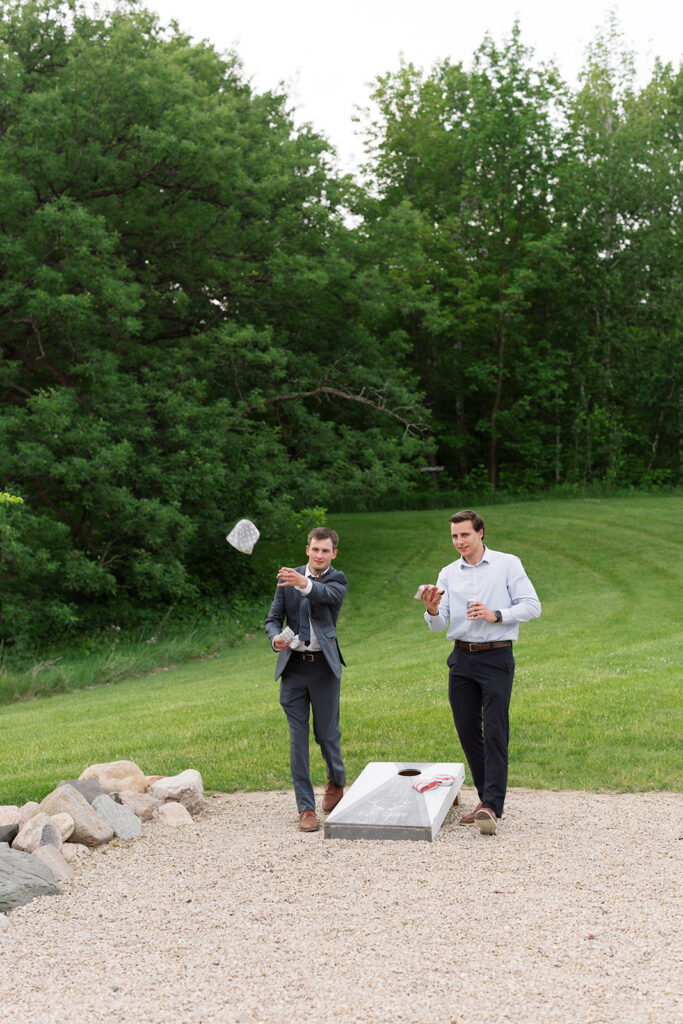 Guests enjoying a special moment during the celebration.
