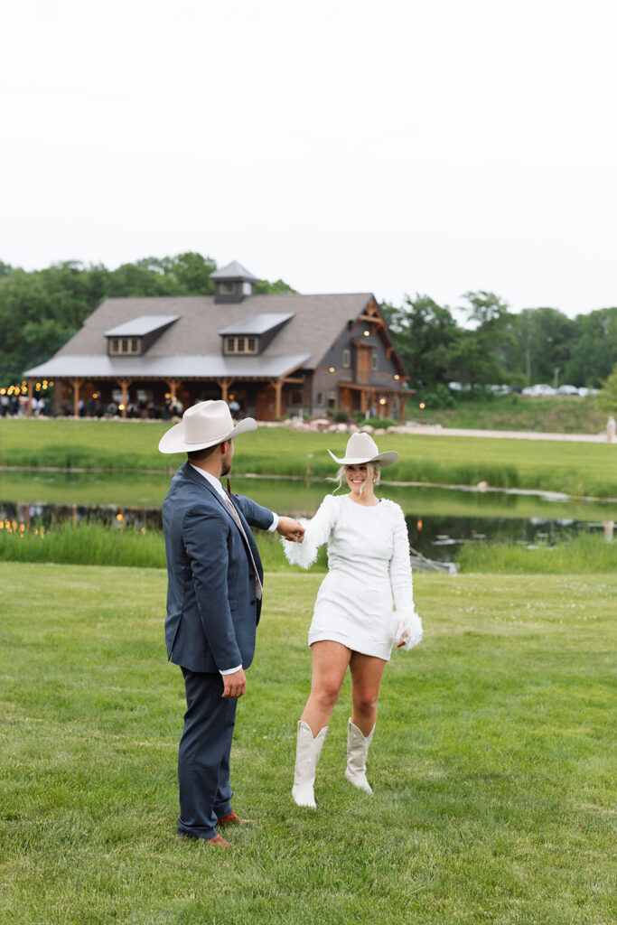 Sweet moment captured during the couple’s portraits.
