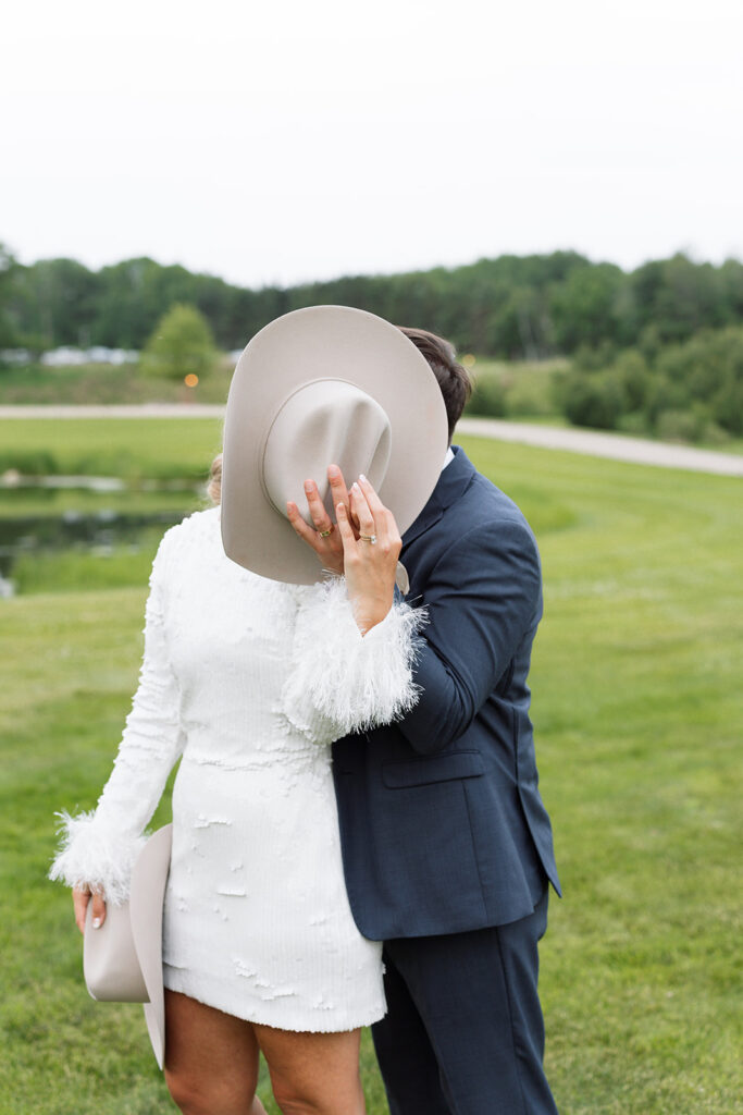 Sweet moment captured during the couple’s portraits.
