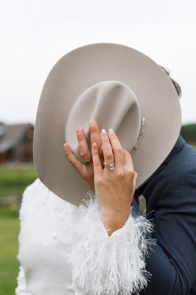 Sweet moment captured during the couple’s portraits.
