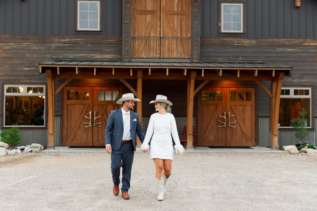 An intimate wedding day at the barn at stoney hills.
