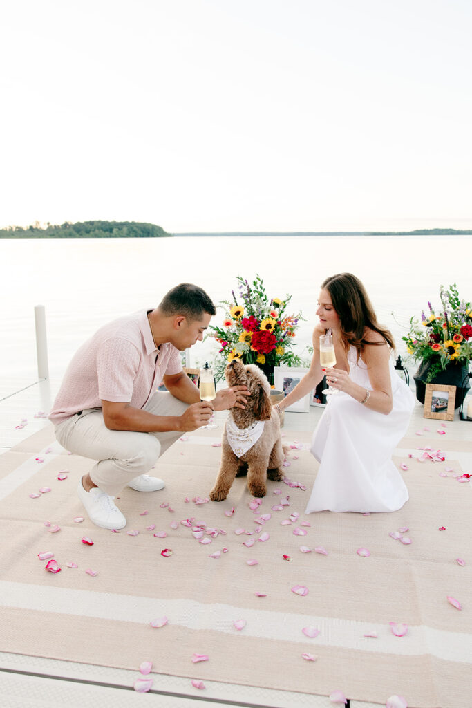 Scenic outdoor setting with warm, emotional details for a proposal.
