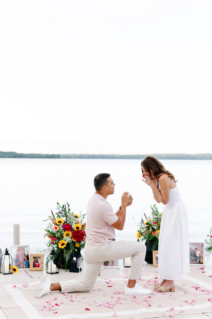 Couple standing together outdoors during a candid moment.
