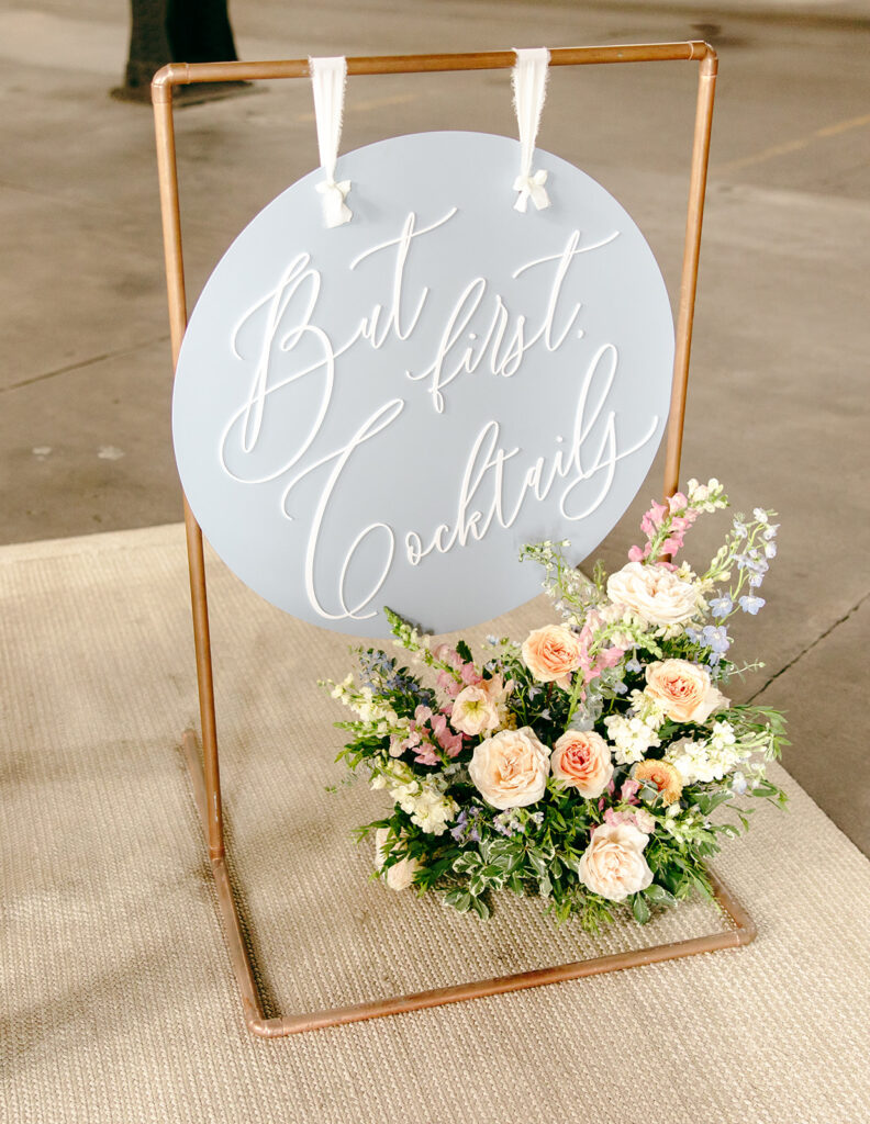 Elegant wedding ceremony setup inside The Northern Pacific Center with candles and florals
